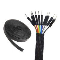 Gaine de câble tressée extensible en PPS, résistante à l'abrasion, pour la protection des câbles