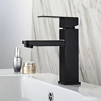 Robinet de salle de bains en acier inoxydable 304 à poignée unique et design moderne