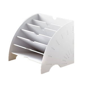 Bandejas para documentos, archivador de 5 niveles A4, organizador de escritorio de PVC para suministros de oficina - Product Image 4