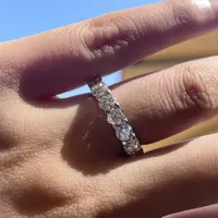 Bague de luxe MuShan en argent sterling 925 avec moissanite VVS, magnifique bague plaquée or 18 carats pour sœur, bijoux fins brevetés MST
