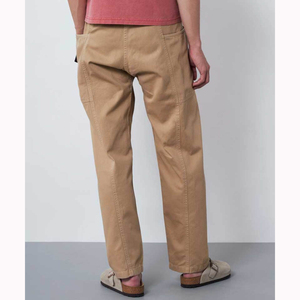 <span class=keywords><strong>Pantalones</strong></span> <span class=keywords><strong>de</strong></span> <span class=keywords><strong>Trabajo</strong></span> Rígidos <span class=keywords><strong>de</strong></span> Corte Regular, Cintura Flexible con Diseño <span class=keywords><strong>de</strong></span> Múltiples Costuras, Estilo Vintage, 100% Algodón Orgánico <span class=keywords><strong>de</strong></span> Sarga - Product Image 3