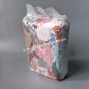 Trapos de Limpieza de Algodón de Colores Variados en Bolsa de 10 kg, Piezas de Tela Cortadas, Absorbentes de Agua y Aceite - Product Image 1