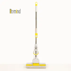 Home cleaning tools double roller PVA squeeze sponge mop with mp refill