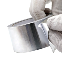 Ruban Adhésif Imperméable Ignifuge en Aluminium Argenté Acrylique Super Étanche pour Usage Industriel