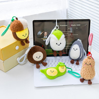 Jouets en peluche mignons de la série Nut, porte-clés en peluche anime (châtaigne, melon, pistache), poupées pour machine à griffes, jouets pour enfants, pendentifs, vente en gros