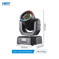 HAT Bandes LED Rouge/Vert 20W Mini Projecteur Stroboscopique Laser Lumière de Fête Disco avec Contrôle DMX512 pour Soirées DJ