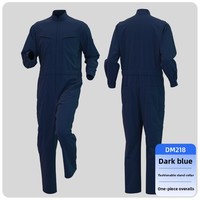 Combinaison de travail pour homme en polyester uni, certifiée CE, haute visibilité, anti-boulochage, avec détection des aiguilles, impression UV, printemps-automne