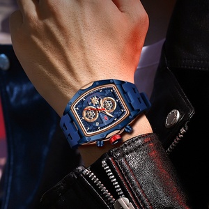 MINI FOCUS นาฬิกาผู้ชายโลหะผสมสแตนเลสนาฬิกาแฟชั่นหรูหรามัลติฟังก์ชั่นสายซิลิโคนนาฬิกาควอตซ์ผู้ชาย 0473G - Product Image 3