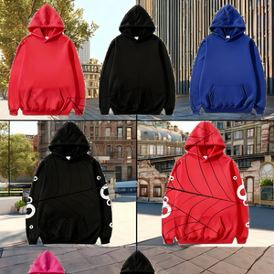 Sudadera Deportiva de Marca, 400 Gsm, Tejido de Punto, Forrada, Gruesa, con Media Cremallera, Bloques de Color, Estilo Hip-Hop, Urbano - Product Image 2