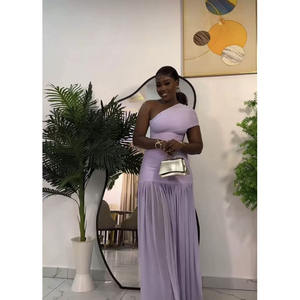 性感合身连衣裙定制标志露肩无袖马克西连衣裙批发柔软分体连衣裙厂家直销 - Product Image 4