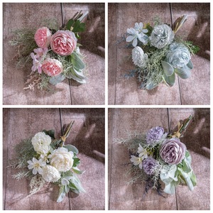 Bouquet de fleurs artificielles Yashu Lulian CF01407 en tissu tissé plastique, décoration d'intérieur, accessoires de mariage - Product Image 3