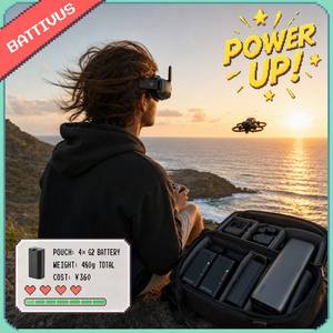 Hot Swap FPV Goggles Battery 2600mAh 7.2V Compatible with DJI Goggles 2 Avata O3 Air Unit, 120g Ultra Light - Product Image 6