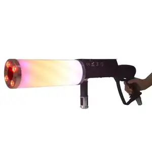 Professional LED DJ CO2 Gun Smoke Bar Night Party Scene Smoke Gun Handled Smoke Atmosphere Props CO2 Gatling Air Gun
