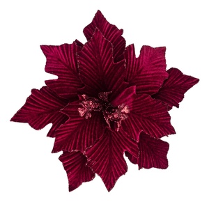 Têtes de fleurs artificielles, 50 pièces, fausses fleurs, pour noël, vente en gros - Product Image 2