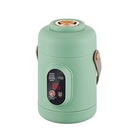 Mini-cuiseur de riz intelligent à commande tactile, cuve électrique compacte pour ragoûts et soupes, 1L, portable, pour le bureau, pour soupes et congee
