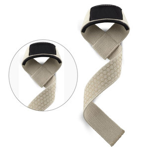 Sangles de poignet pour la musculation, les soulevés de terre et les entraînements en salle de sport, fabriquées sur mesure en coton premium et rembourrées, pour hommes et femmes, prix ajustable. - Product Image 4