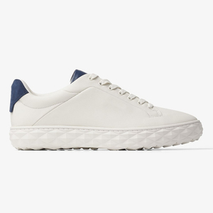 Baskets basses décontractées pour hommes, avec talon contrastant bleu marine, motif géométrique en relief, semelle épaisse, à lacets, pour la marche quotidienne - Product Image 4