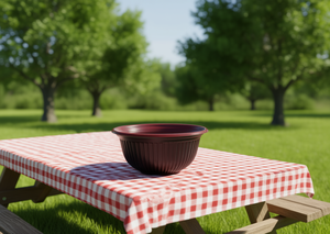 Contenitore Monouso Moderno Nero e Rosso da 36 Oz in PP, Modello H-B36 per Uso Festivo - Product Image 2