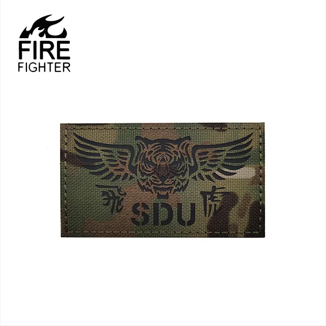 FIRE FRIGHT SDU Flying Tiger Multicam Kain Digunakan untuk Pakaian untuk Menempel Pada Pengencang Taktis Applique Patch untuk Tas.