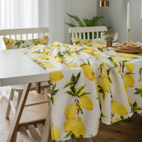 Nappe imprimée citron Ychon, best-seller, personnalisable, en polyester, anti-poussière, résistante à la chaleur