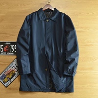 Veste bomber pour homme, nouvelle collection automne-hiver 2025, longue, décontractée, col rabattu, doublure matelassée, veste unie pour homme, pour l'extérieur