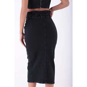 Jupe style Y2K avec taille plissée, bouton devant et imprimé asymétrique, vintage, sexy, tendance pour le printemps - Product Image 2