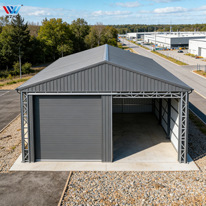 Magazzino in Acciaio Prefabbricato a Design Semi-Aperto Specializzato per lo Stoccaggio di Grandi Attrezzature e il Parcheggio in Fabbriche - Product Image 1