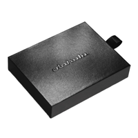 Boîte à montres de luxe en ruban noir mat laminé de 2 mm, avec doublure en éponge invisible carrée, fermeture magnétique, fabrication artisanale personnalisée