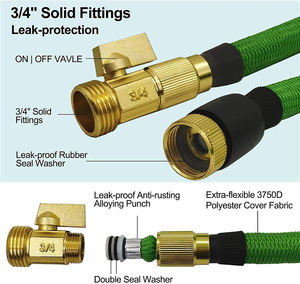 स्प्रे बंदूक के साथ कार नली में पानी की नली पाइप सिंचाई ताकत के साथ बगीचे की आपूर्ति पानी की नली कवर कपड़े - Product Image 2