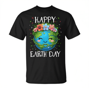 Camiseta con diseño floral de Happy Earth Day para niños y niñas - Product Image 2