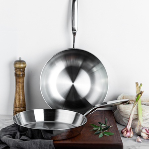 <strong>Big</strong> Discount 9inch 3ply Stainless Steel <strong>Saucepan</strong> Frying Pan Cooking Casserole Cookware Sets - Product Image 5