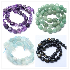 6-8mm AA <span class=keywords><strong>chrysocolla</strong></span> sỏi sỏi sỏi hạt Chữa Bệnh năng lượng tự nhiên <span class=keywords><strong>chrysocolla</strong></span> vòng hình dạng không đều hạt 15" - Product Image 4