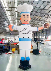 Modello Gonfiabile Personalizzato a Forma di Uomo che Saluta, Sky Dancer Pubblicitario per Cerimonie di Apertura, Gonfiabile di Benvenuto del Dio della Ricchezza - Product Image 2