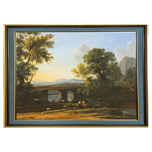 Tái tạo ấn tượng của Claude lorrain của cây cầu pasiphaeus trên vải với in kỹ thuật số in nghệ thuật thân thiện với môi trường - Product Image 5