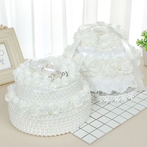 Suministros para Ceremonia de Propuesta de Matrimonio Románticos con Rosa Artificial y Caja para Anillos de Boda con Perla - Product Image 3