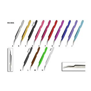 Wholesale High Quality Custom Size Stainless Steel Eyelash Tweezers Gold Tip Eyelash Extensions Volume Fiber Type Pointed Tip - Product Image 5