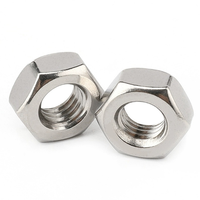 Écrous hexagonaux sur mesure conformes à la norme DIN934, en acier inoxydable 304 antirouille, entièrement filetés, pour usage automobile