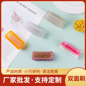 Cepillo para uñas de doble cara, herramienta de limpieza de plástico mini para eliminar el polvo de la superficie de las uñas - Product Image 5