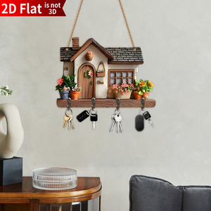 Hiện Đại 4-Móc Bằng Gỗ Key Chủ Hình Trái Tim Mới Lạ Móc Cho Nhà Bếp Phòng Khách Phòng Ngủ Trang Trí Nội Thất Dễ Thương Tường Trang Trí Nội Thất - Product Image 3