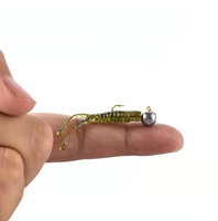 Leurre Souple Artificiel ABS Mini Grenouille 0.4g 4cm pour la Pêche en Surface (Zander, Saumon, Poisson-Chat, Truite, Bar) – Lumineux pour Rivière
