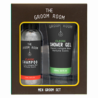 Coffret Cadeau Bain Homme Personnalisable – Kit Soin Barbe avec Rouleau Dermique, Huile Naturelle, Shampoing, Après-Shampoing et Kit Croissance Barbe Hailida