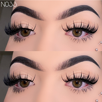 15-25mm 3D Faux Cils Wispy Strip Cils qui ressemblent à des extensions de cils Faux Vison Fluffy Lashes Vendeur