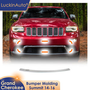 Centro de moldeo de parachoques delantero LuckinAuto para Jeep Grand Cherokee <span class=keywords><strong>Summit</strong></span> 2014 <span class=keywords><strong>2015</strong></span> 2016 OEM 68143106AB - Product Image 1