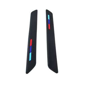 Front Lip <b>Strip</b> <b>Rubber</b> Trim Black White Sports Logo For Car Front Bumper Cover - Product Image 3
