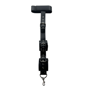 Tapón Anal con Correa de Cuero y Gancho Metálico para Estimulación Adulta Negro SK-50 - Product Image 2