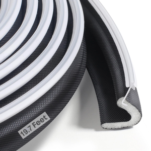 Hot Bán Nhựa PU Dải Cho Cửa Sổ & Cửa Cách Âm Khoảng Cách Con Dấu Bọt Thời Tiết Niêm Phong Khung Với Khe Cắm Thẻ Cài Đặt - Product Image 4