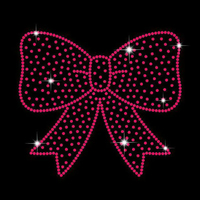Transfert thermocollant en strass pour nœuds de cheerleading, pour la personnalisation de vêtements