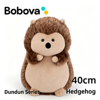 Peluche hérisson brodée mignonne, rembourrée en coton PP, super douce, compagnon de sommeil, poupée pour enfants, cadeau de fête en polyester, OPP
