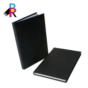 Impression de cahier d'école de Journal laitier de tissu noir de couverture de tissu de prix modéré