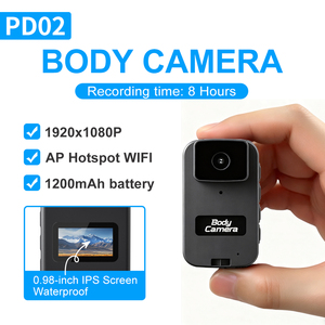 Ynmee PD02 Telecamera Indossabile 1080P Schermo da 0,98 Pollici Impermeabile e Antipolvere Autonomia di 8 Ore Videocamera WIFI <span class=keywords><strong>Mini</strong></span> Bodycam Sportiva - Product Image 2